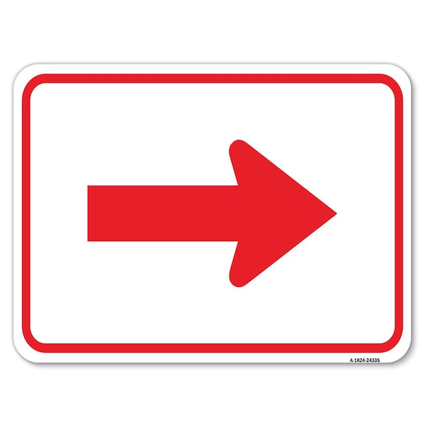 Safety Sign, 18 in Height, Aluminum, 24 in Length, 24335